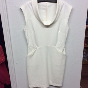 Professional Creamy White Dress W/Pockets